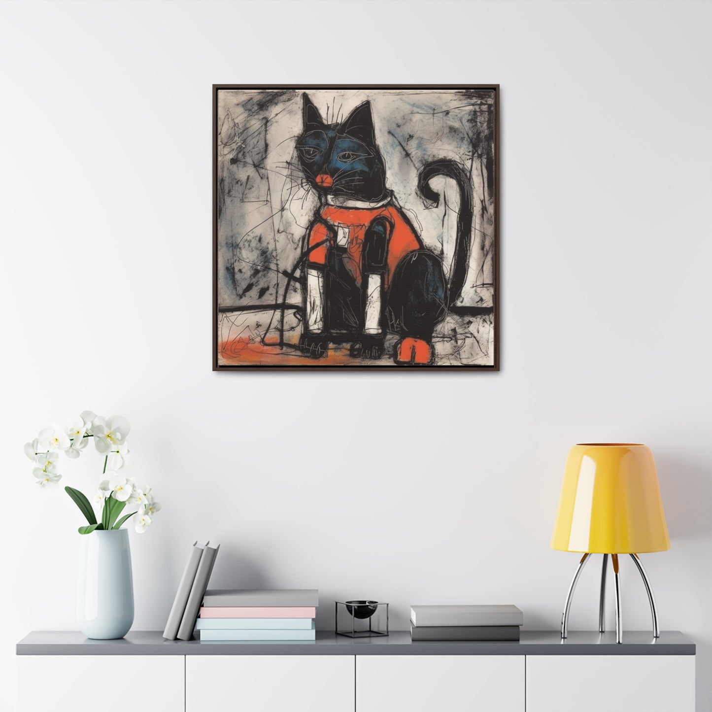 Cat 37, Gallery Canvas Wraps, Square Frame