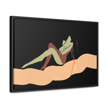 Woman Gold, Original Eduard Pavel, Gallery Canvas Wraps, Horizontal Frame