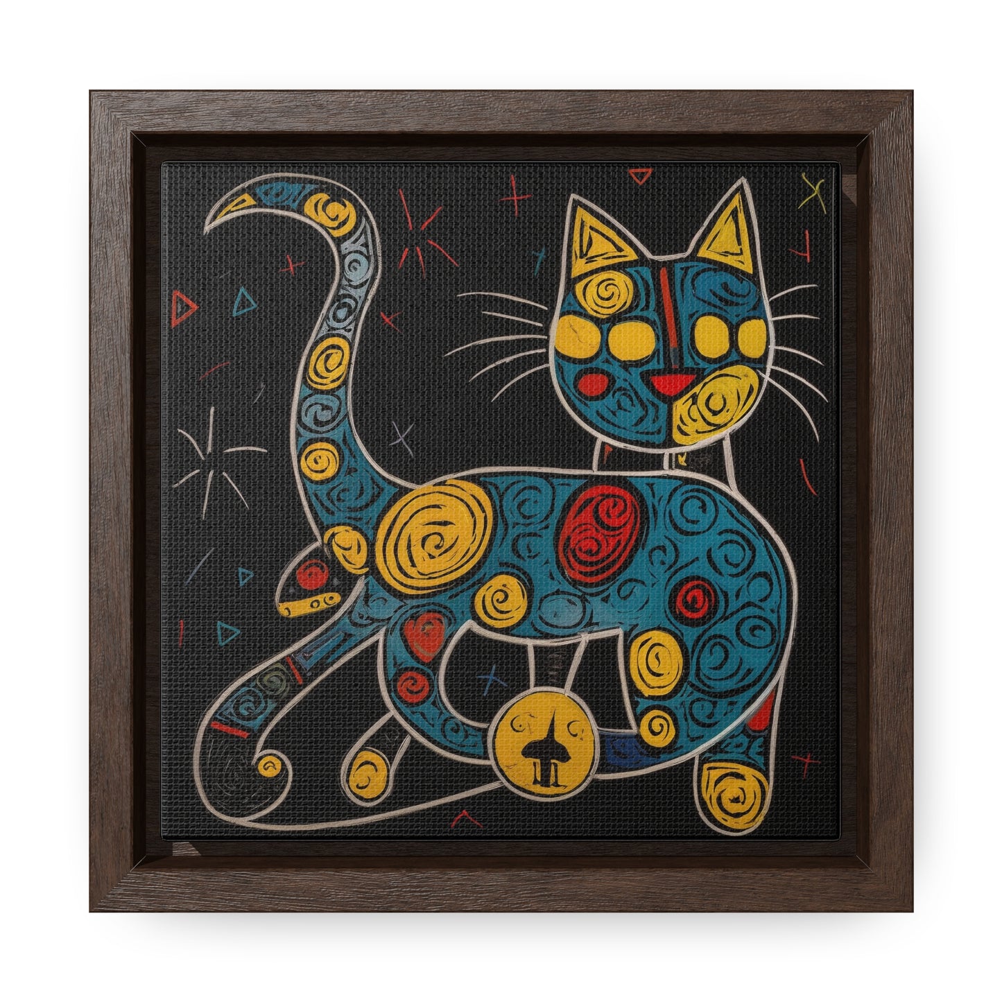 Cat 137, Gallery Canvas Wraps, Square Frame