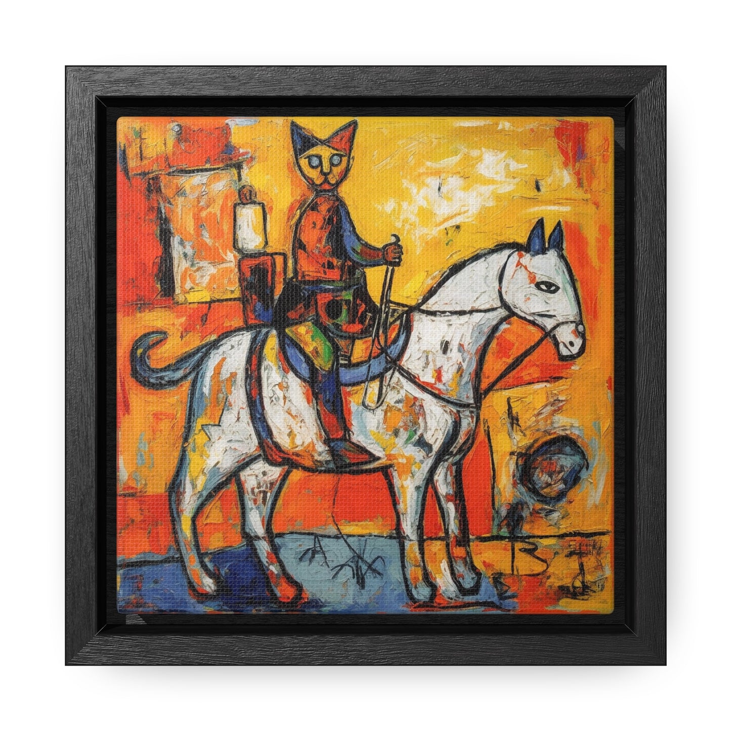 Cat 114, Gallery Canvas Wraps, Square Frame