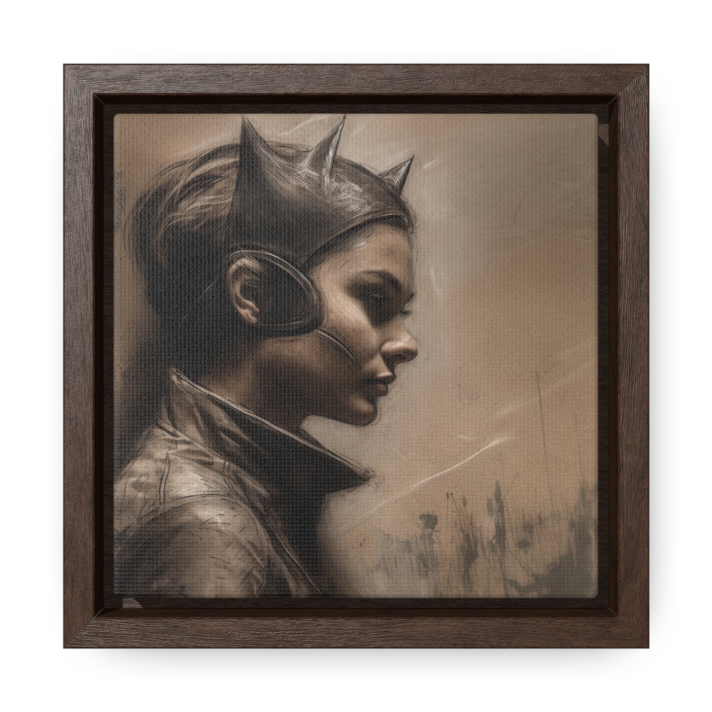 Cat Woman 15, Gallery Canvas Wraps, Square Frame