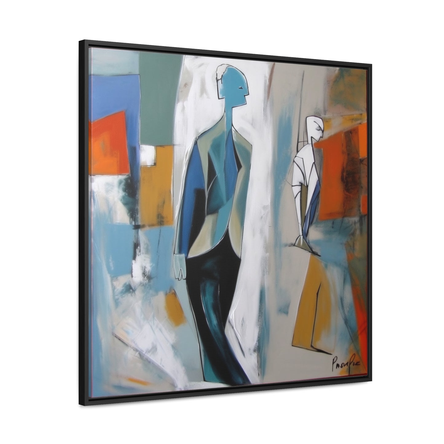 Sad Man 24, Valentinii, Gallery Canvas Wraps, Square Frame