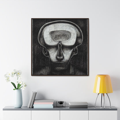 Brain 59, Valentinii, Gallery Canvas Wraps, Square Frame