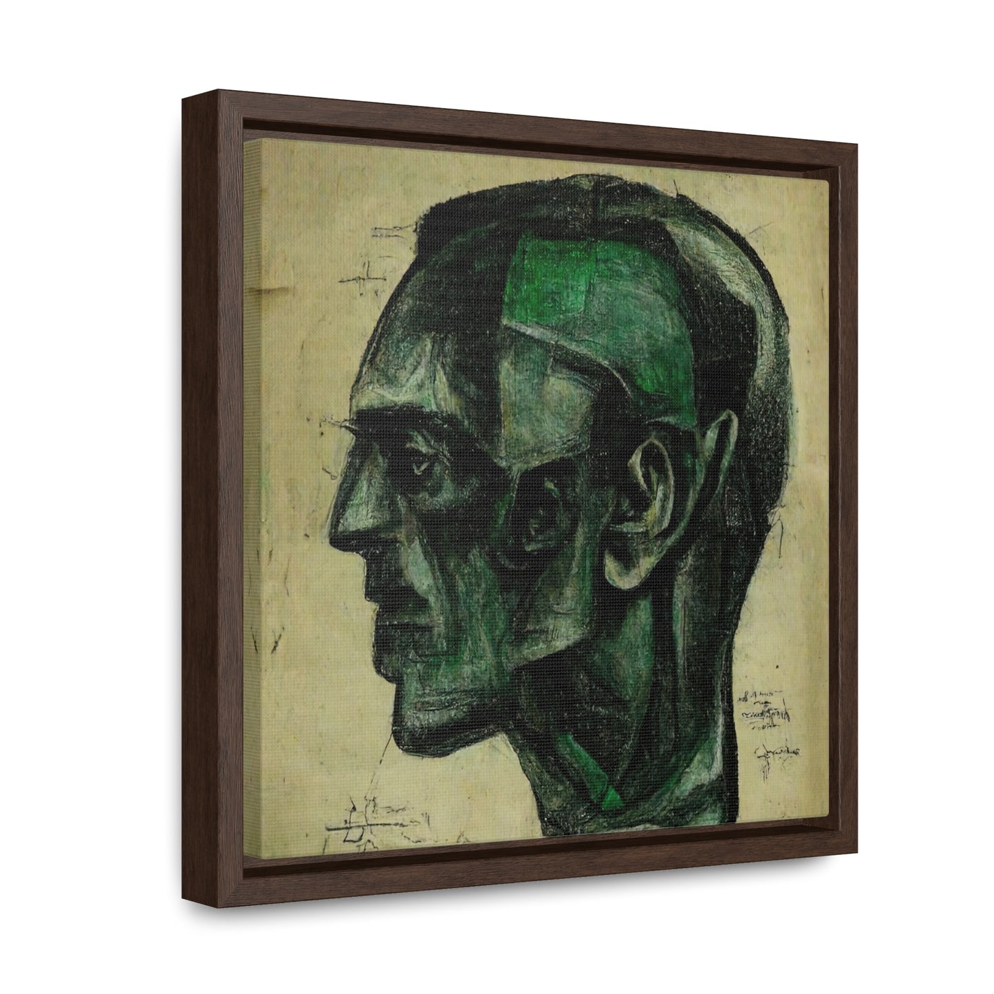 Heads, Valentinii, Gallery Canvas Wraps, Square Frame