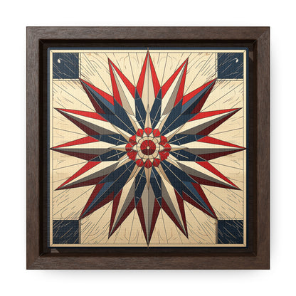 Flag 14, Gallery Canvas Wraps, Square Frame