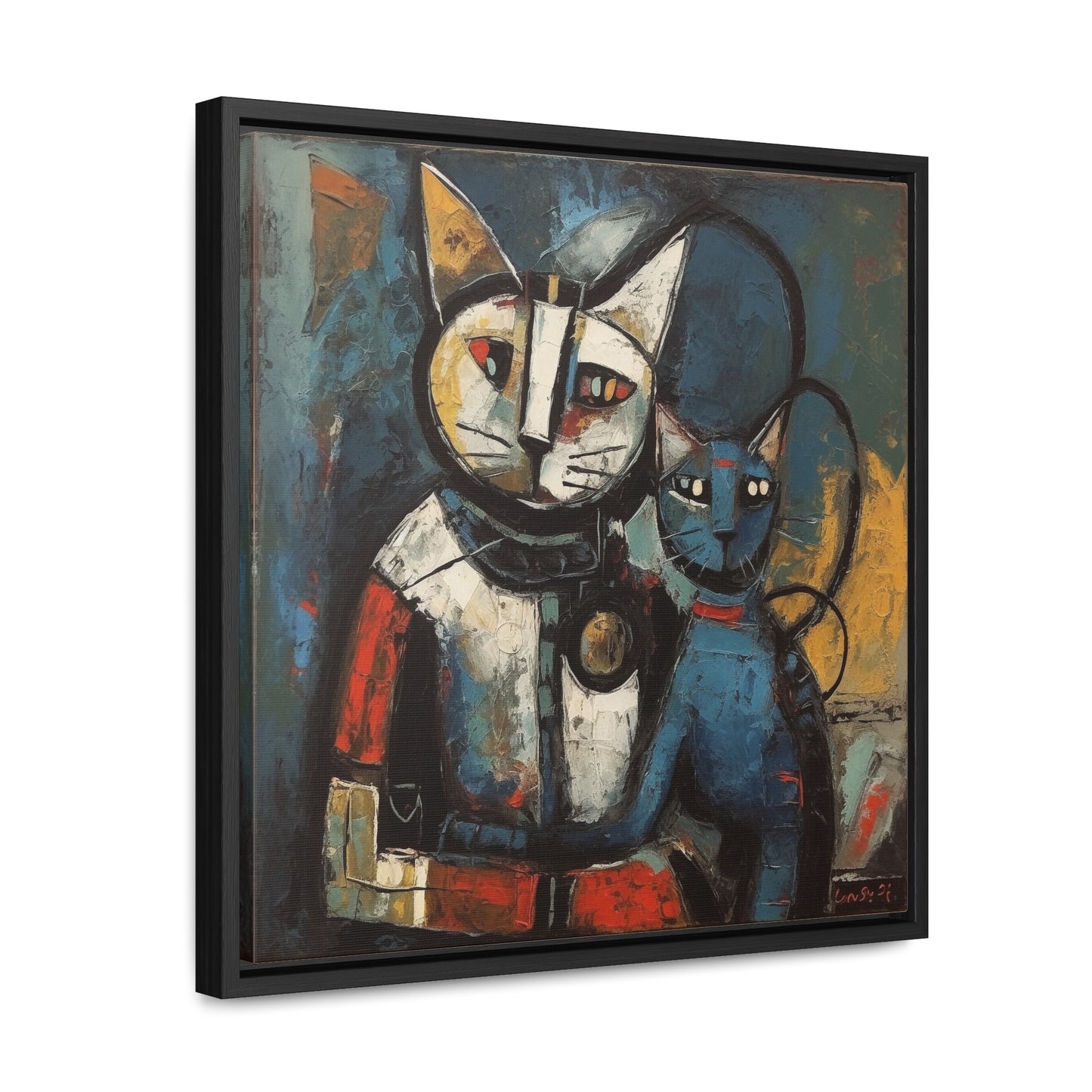 Cat 82, Gallery Canvas Wraps, Square Frame