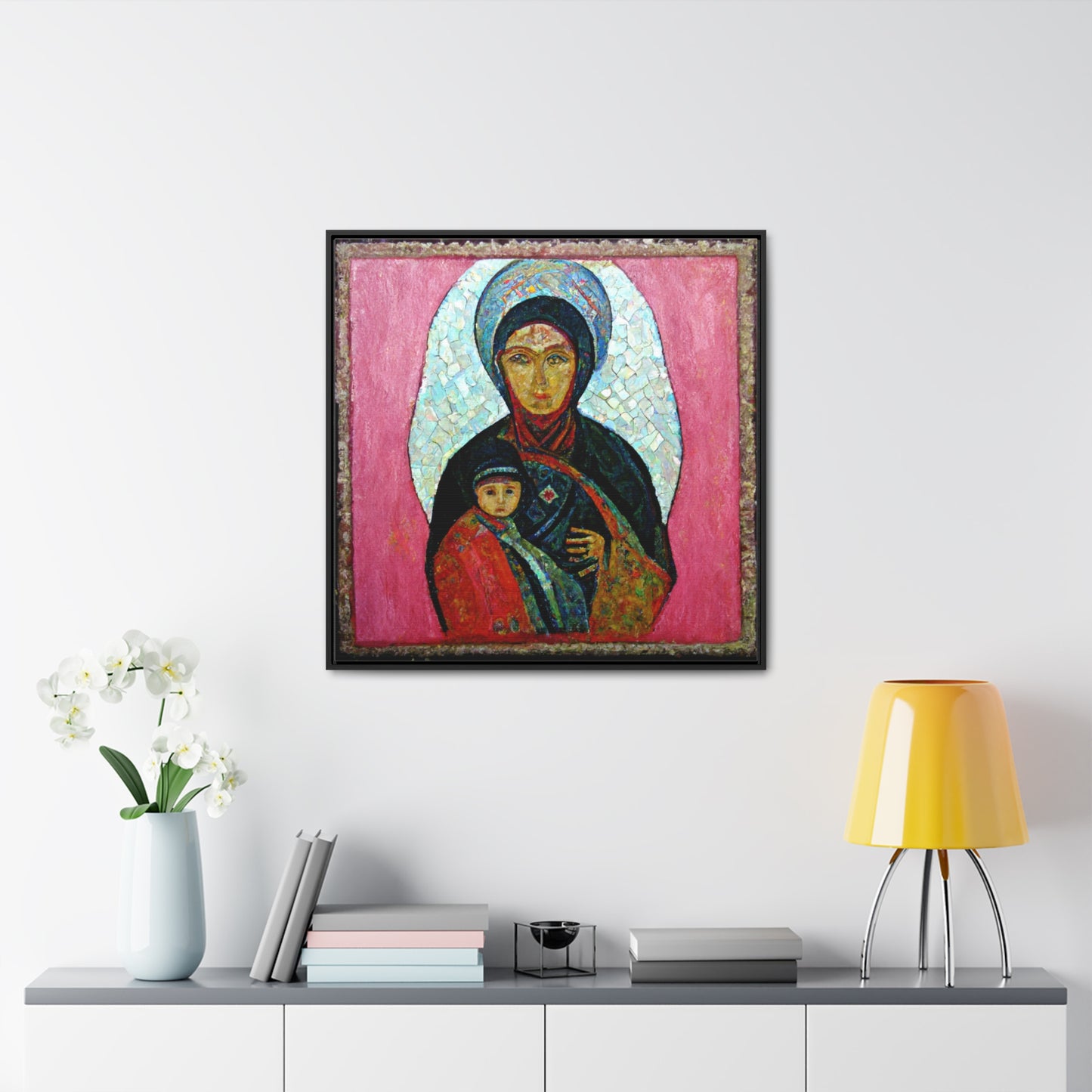 Mary and the Child 22, Valentinii, Gallery Canvas Wraps, Square Frame