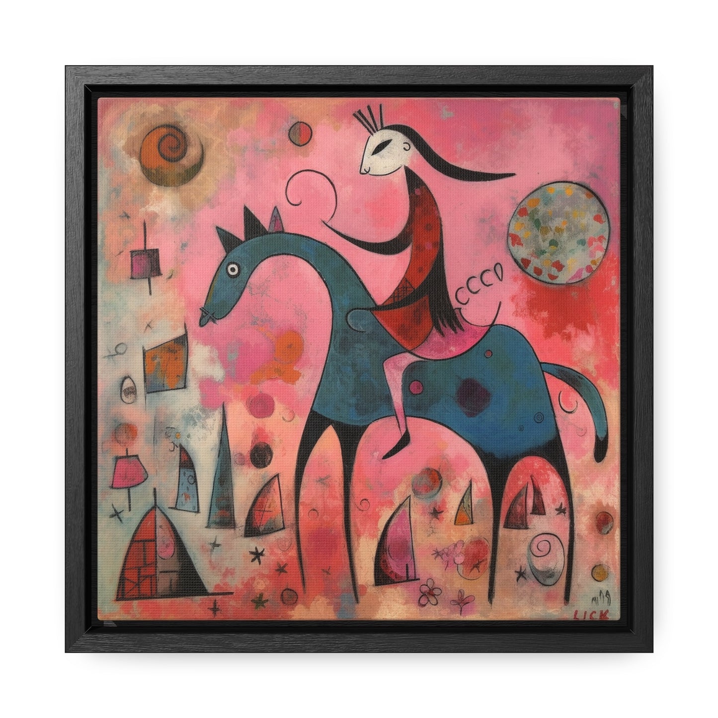 The Dreams of the Child 47, Gallery Canvas Wraps, Square Frame