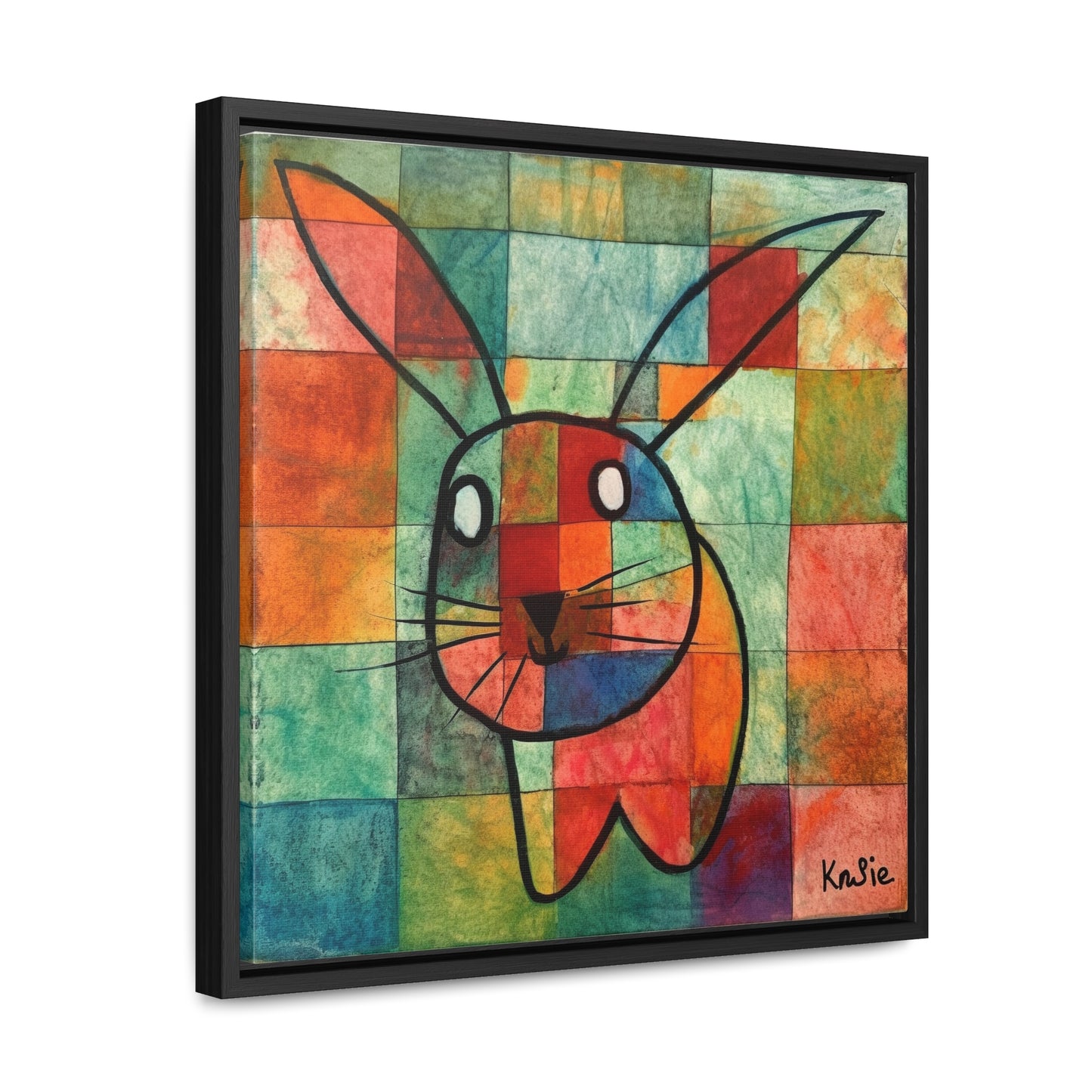 Rabbit 16, Gallery Canvas Wraps, Square Frame