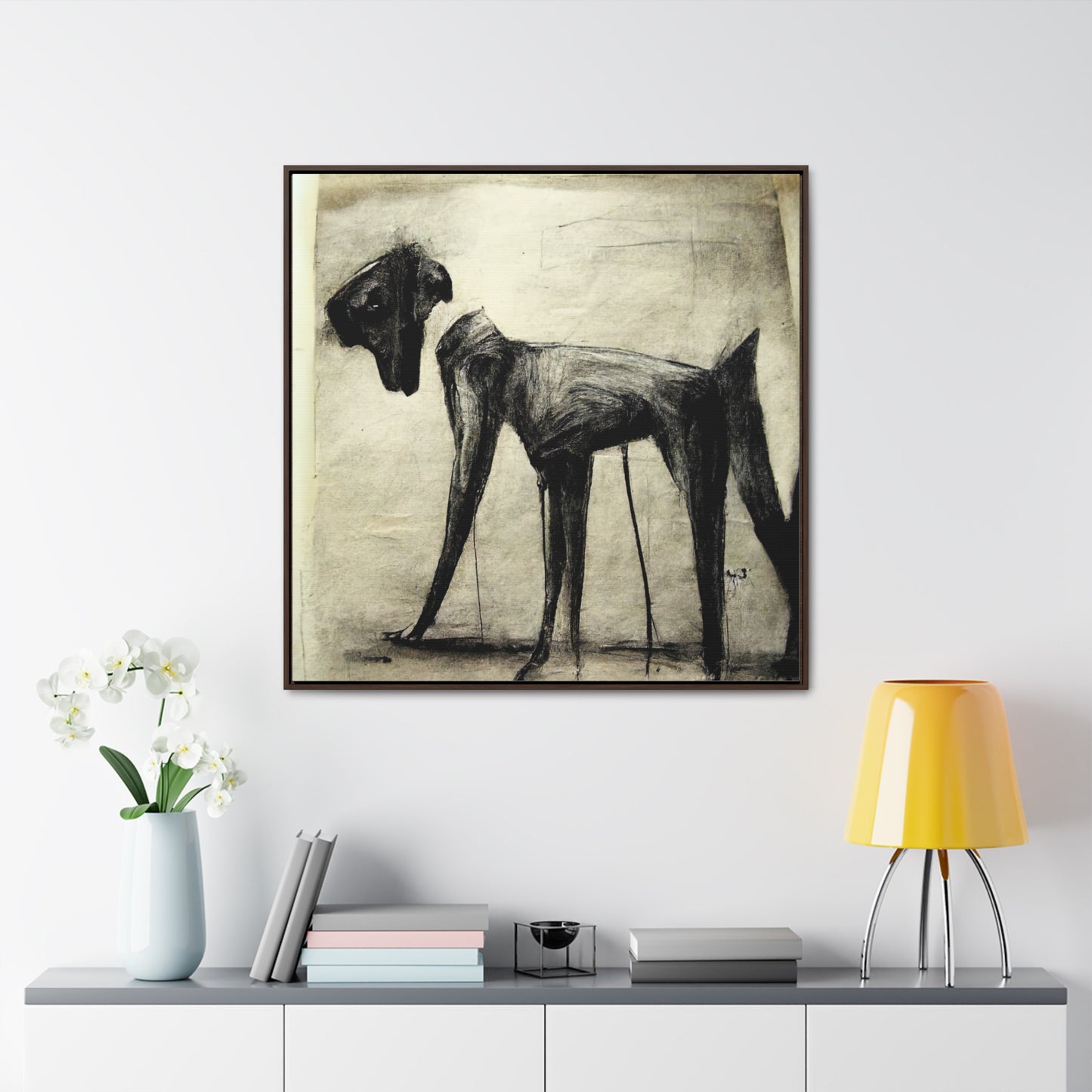 Dogs and Puppies 23, Valentinii, Gallery Canvas Wraps, Square Frame