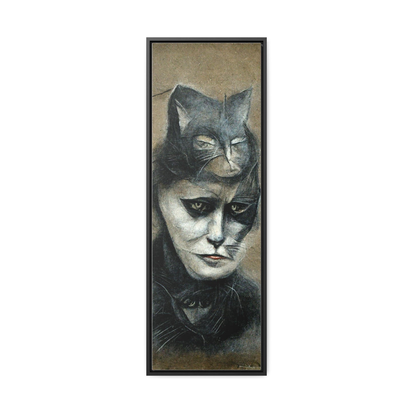 Cat Woman 33, Gallery Canvas Wraps, Vertical Frame