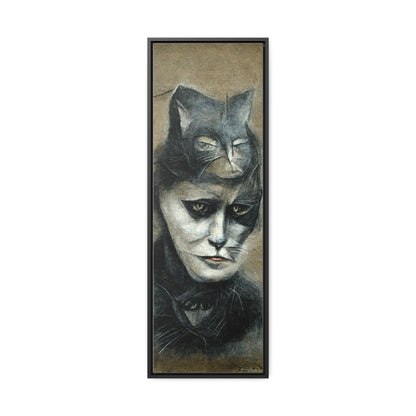 Cat Woman 33, Gallery Canvas Wraps, Vertical Frame