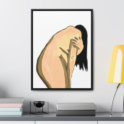 Sorrowful Woman, Original Eduard Pavel, Gallery Canvas Wraps, Vertical Frame