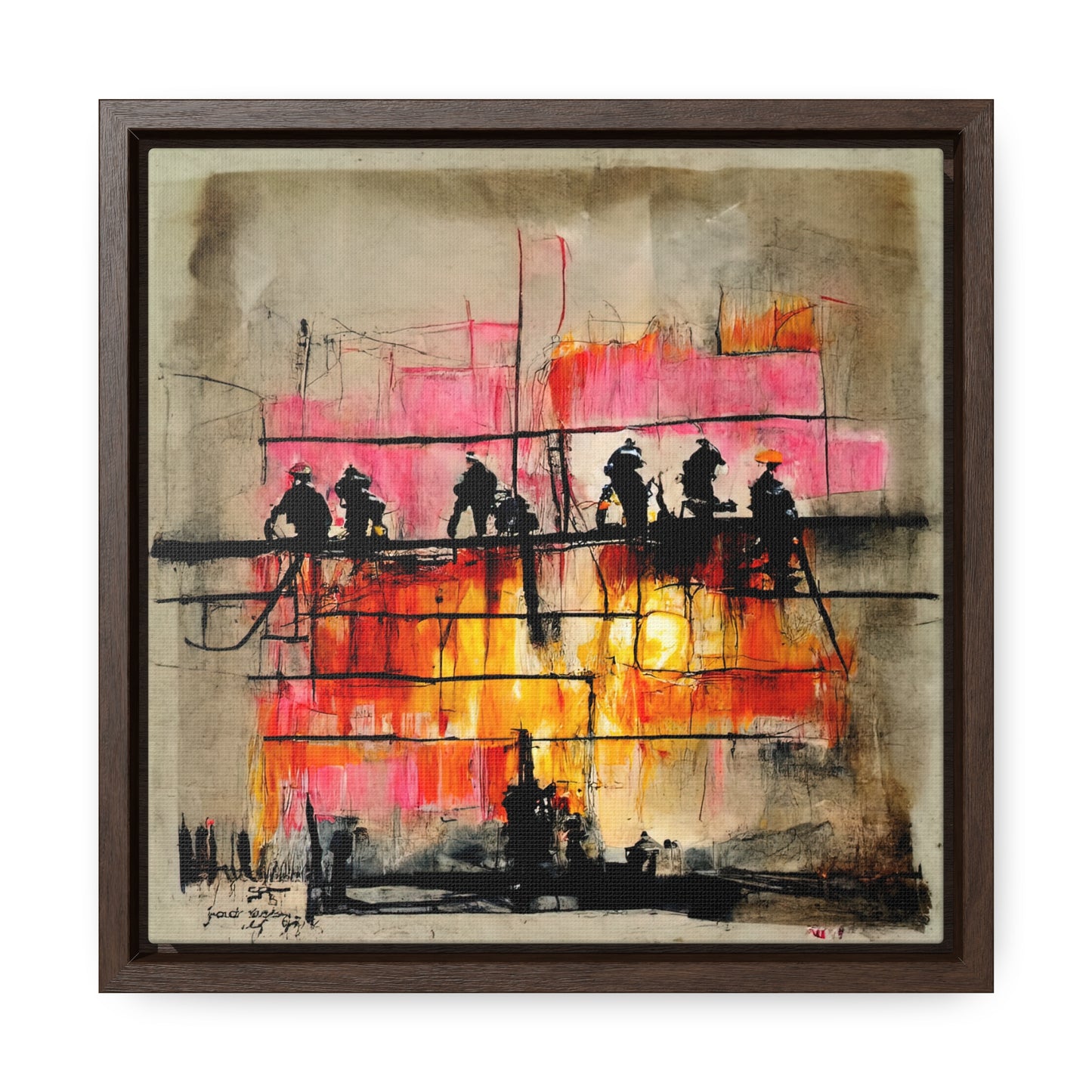 Land of the Sun 3, Valentinii, Gallery Canvas Wraps, Square Frame