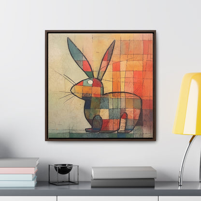 Rabbit 28, Gallery Canvas Wraps, Square Frame