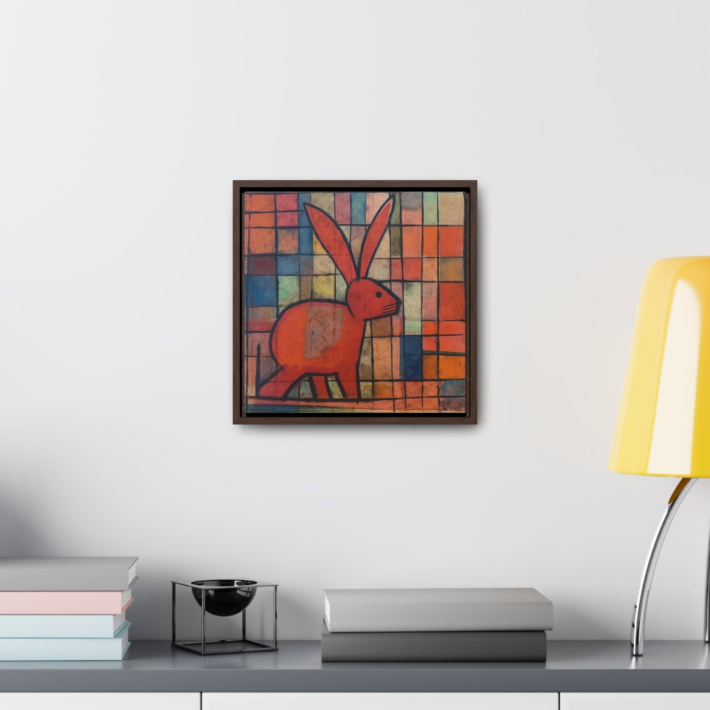 Rabbit 30, Gallery Canvas Wraps, Square Frame