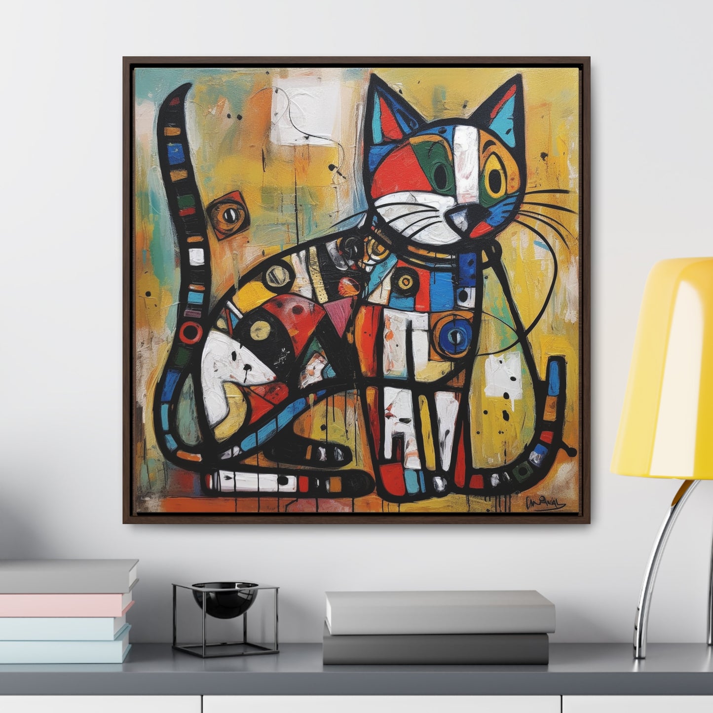 Cat 101, Gallery Canvas Wraps, Square Frame