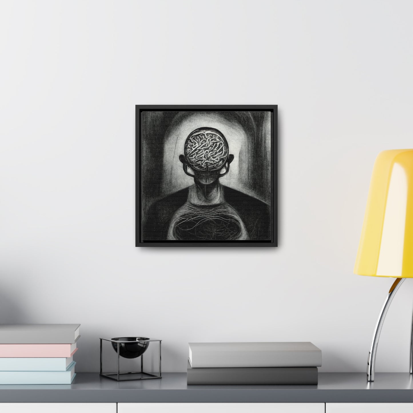 Brain 2, Valentinii, Gallery Canvas Wraps, Square Frame