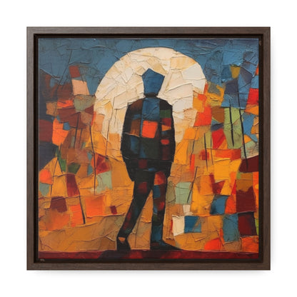 Sad Man 16, Gallery Canvas Wraps, Square Frame