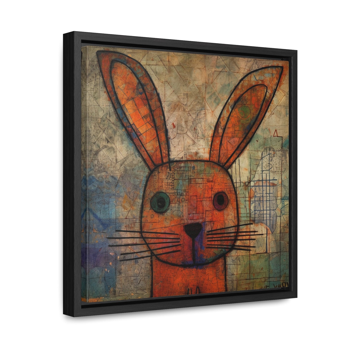 Rabbit 19, Gallery Canvas Wraps, Square Frame