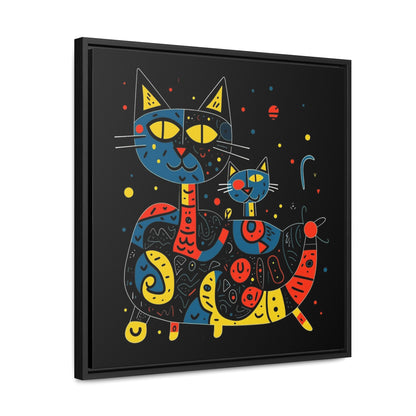 Cat 128, Gallery Canvas Wraps, Square Frame