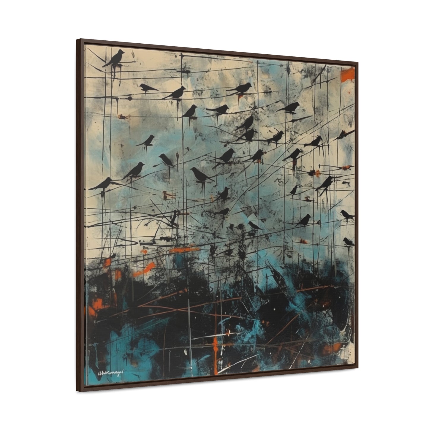 Bird 11, Gallery Canvas Wraps, Square Frame