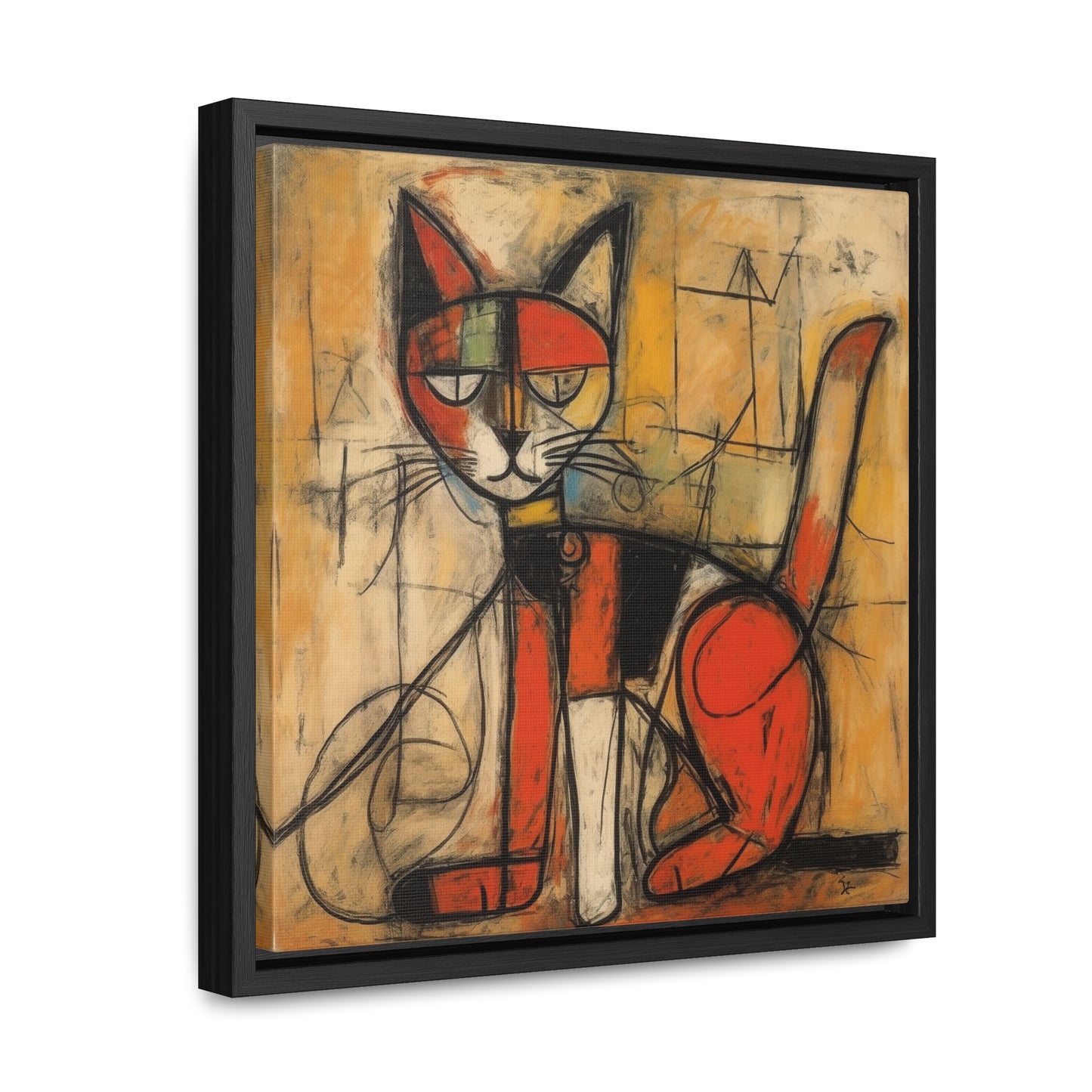 Cat 91, Gallery Canvas Wraps, Square Frame