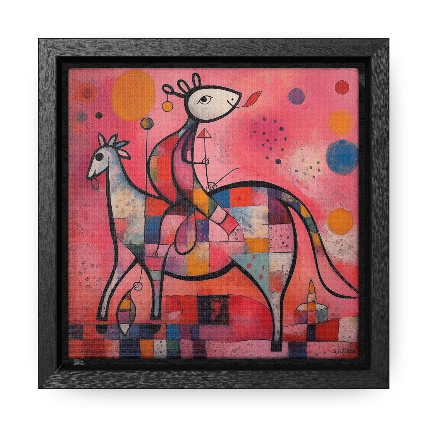 The Dreams of the Child 2, Gallery Canvas Wraps, Square Frame