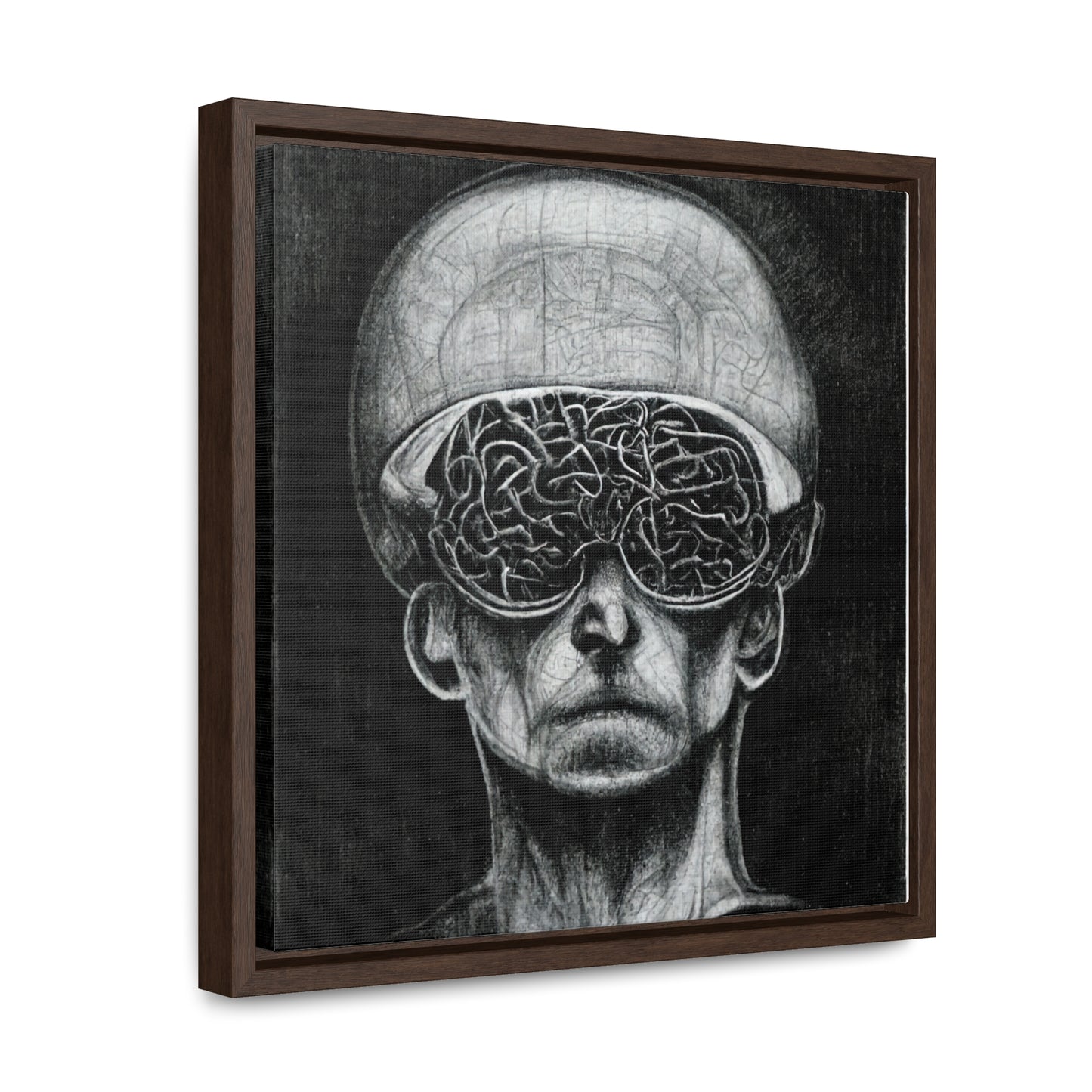 Brain 14, Valentinii, Gallery Canvas Wraps, Square Frame