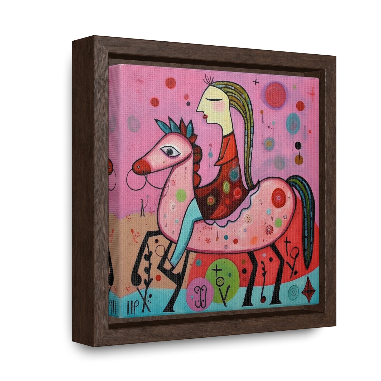 The Dreams of the Child 15, Gallery Canvas Wraps, Square Frame