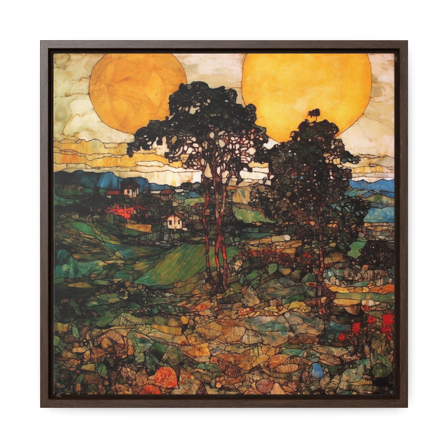 Land of the Sun 38, Gallery Canvas Wraps, Square Frame