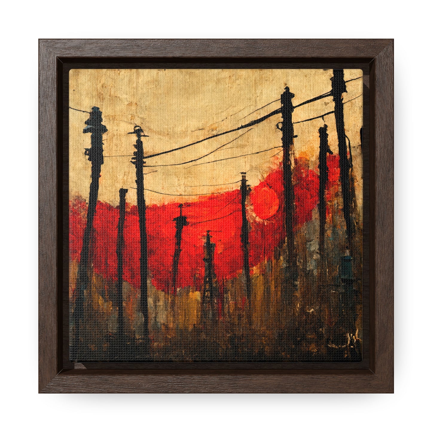 Land of the Sun 30, Valentinii, Gallery Canvas Wraps, Square Frame