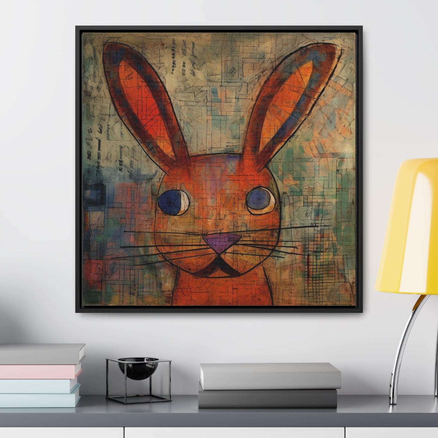 Rabbit 35, Gallery Canvas Wraps, Square Frame