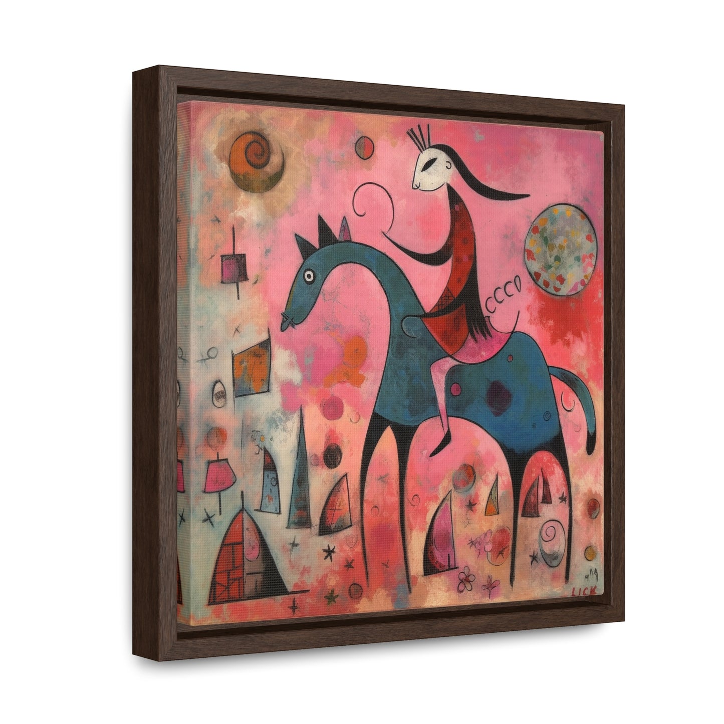 The Dreams of the Child 47, Gallery Canvas Wraps, Square Frame