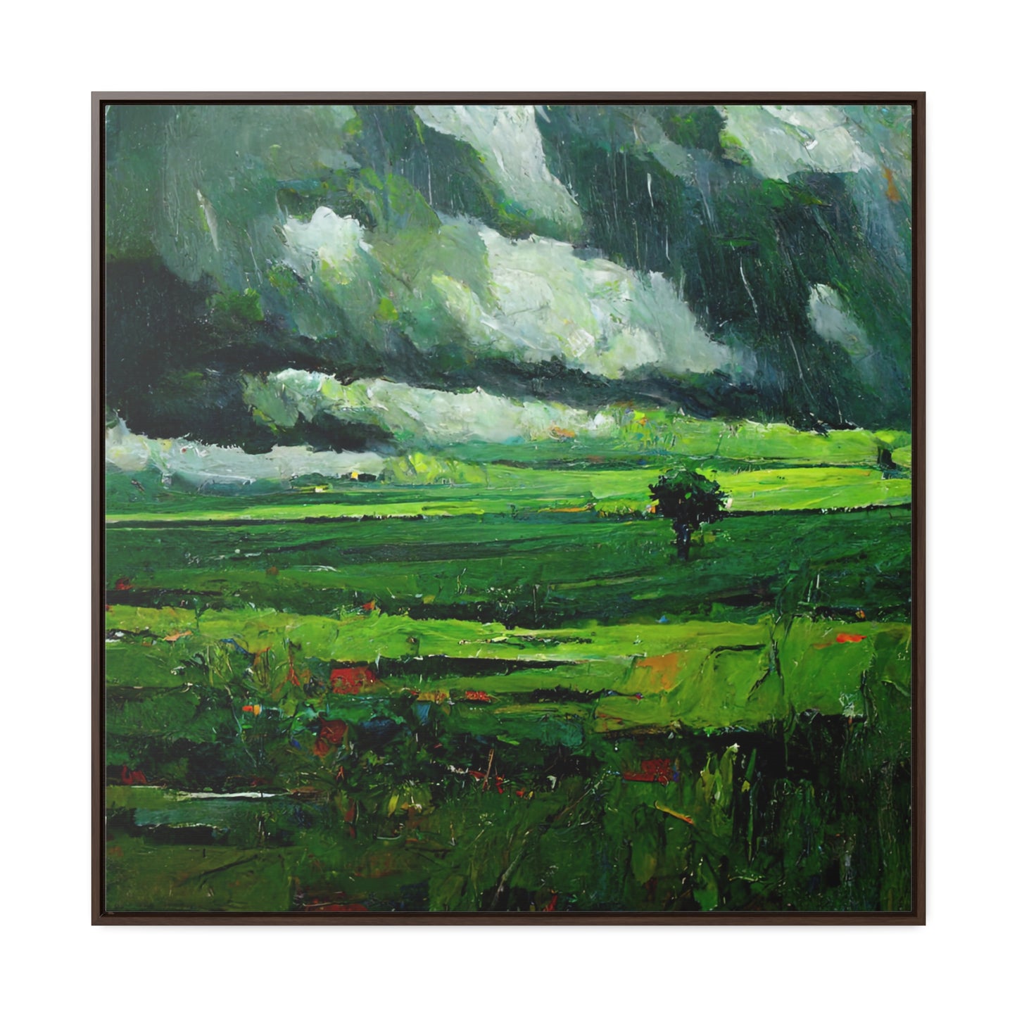 To the Rainy Land 6, Valentinii, Gallery Canvas Wraps, Square Frame