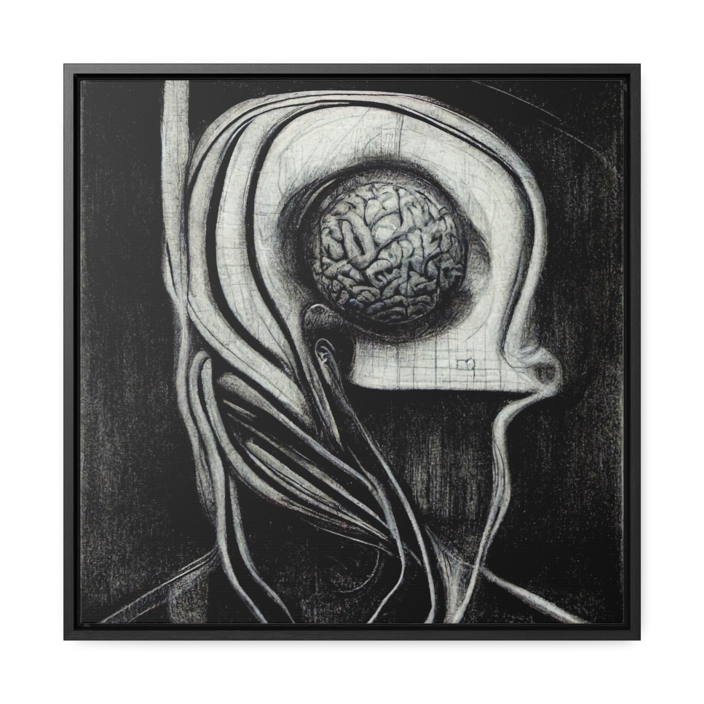 Brain 23, Valentinii, Gallery Canvas Wraps, Square Frame