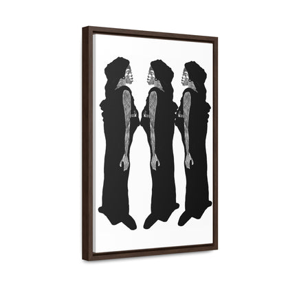 Three Women, Original Eduard Pavel, Gallery Canvas Wraps, Vertical Frame