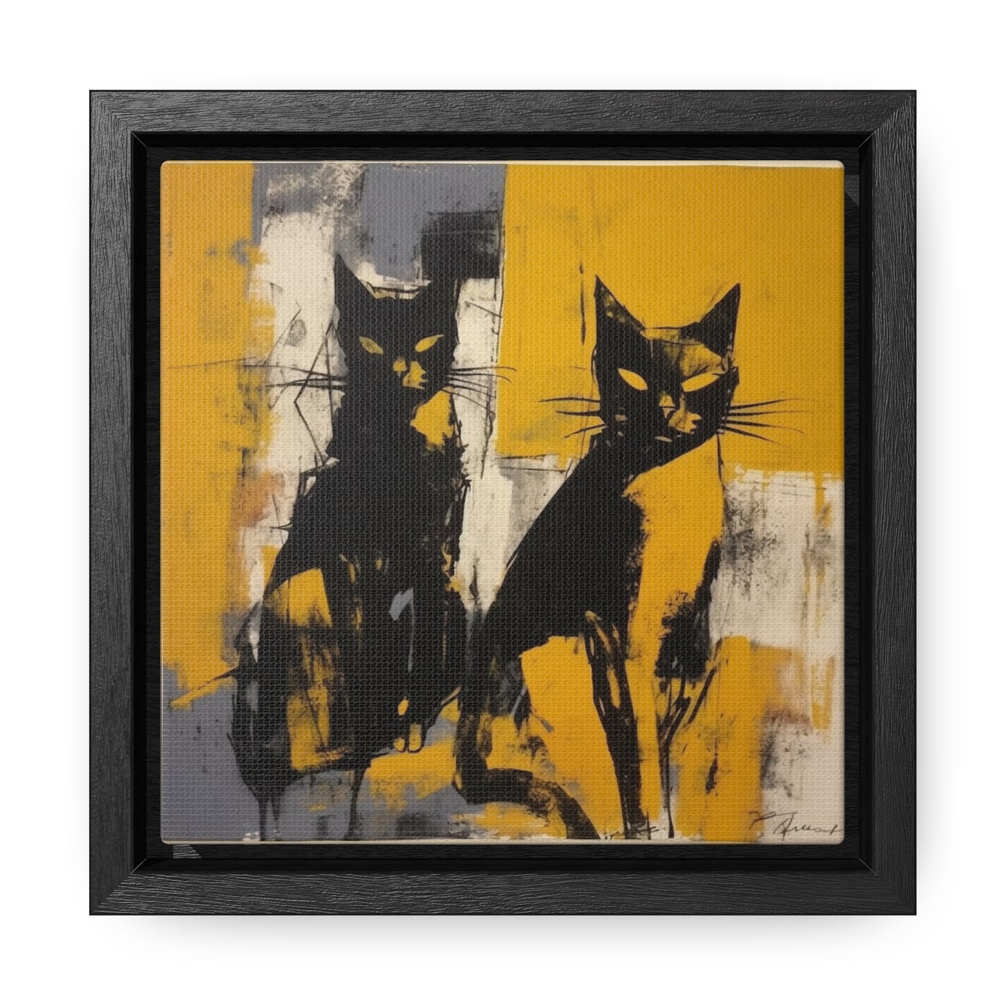 Cat 10, Gallery Canvas Wraps, Square Frame