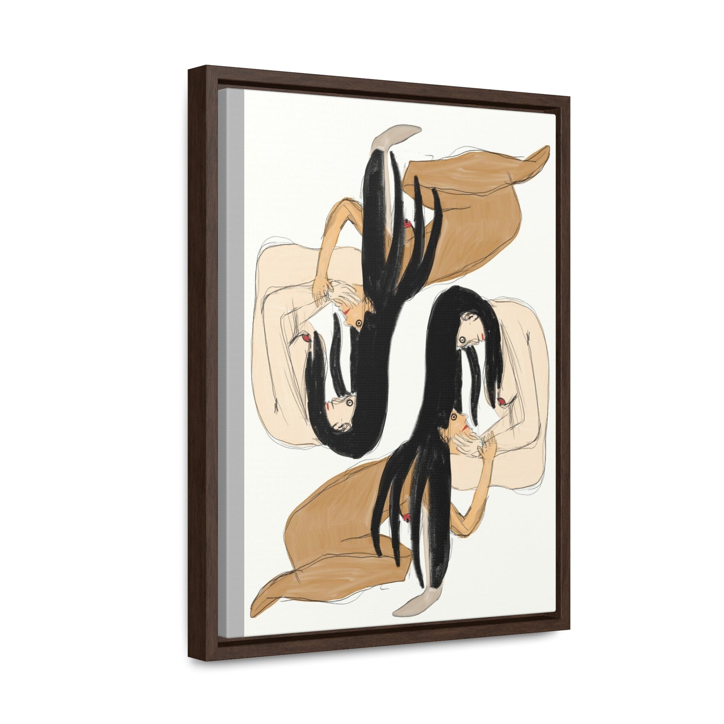 Mirrors, Original Eduard Pavel, Gallery Canvas Wraps, Vertical Frame