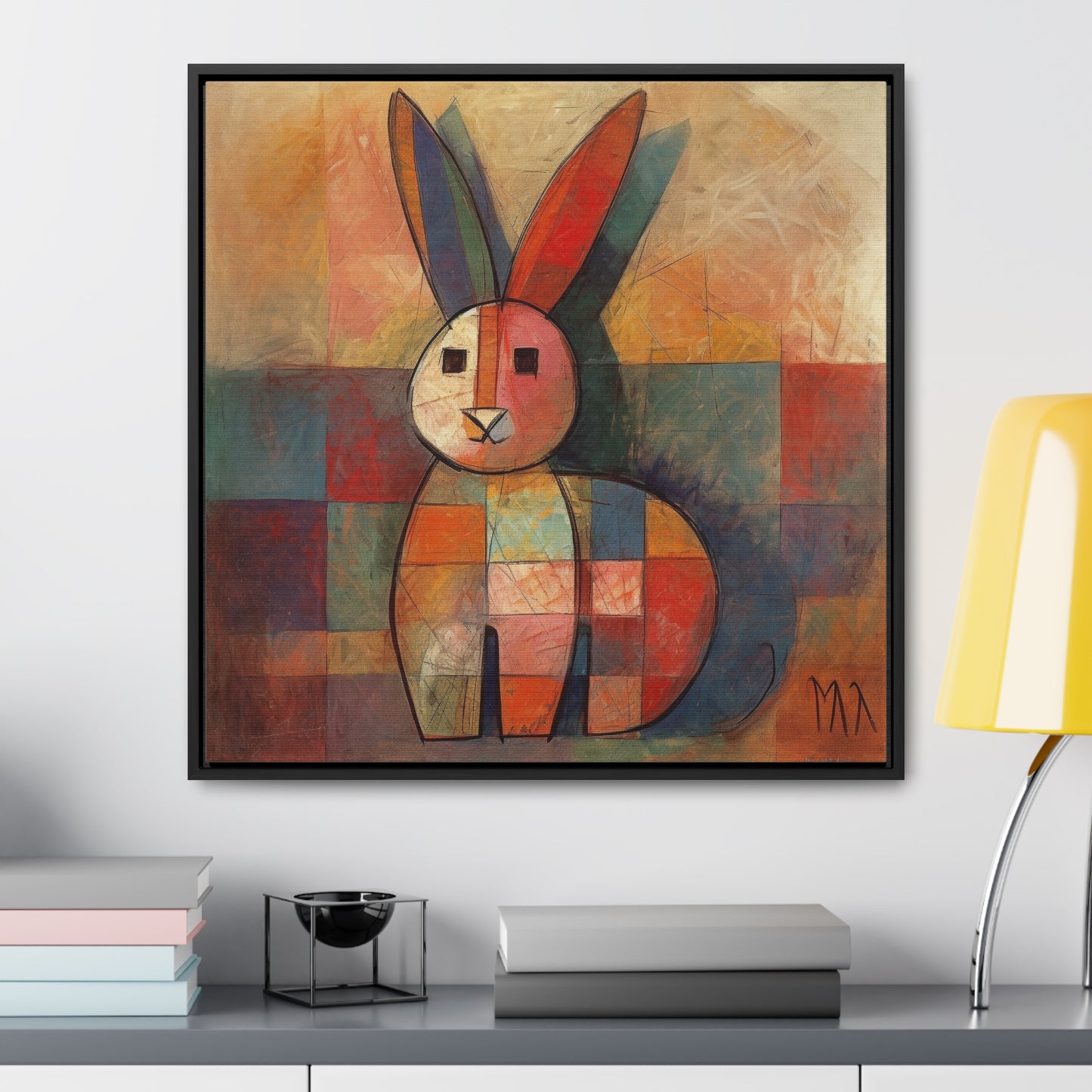 Rabbit 36, Gallery Canvas Wraps, Square Frame