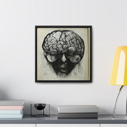 Brain 45, Valentinii, Gallery Canvas Wraps, Square Frame