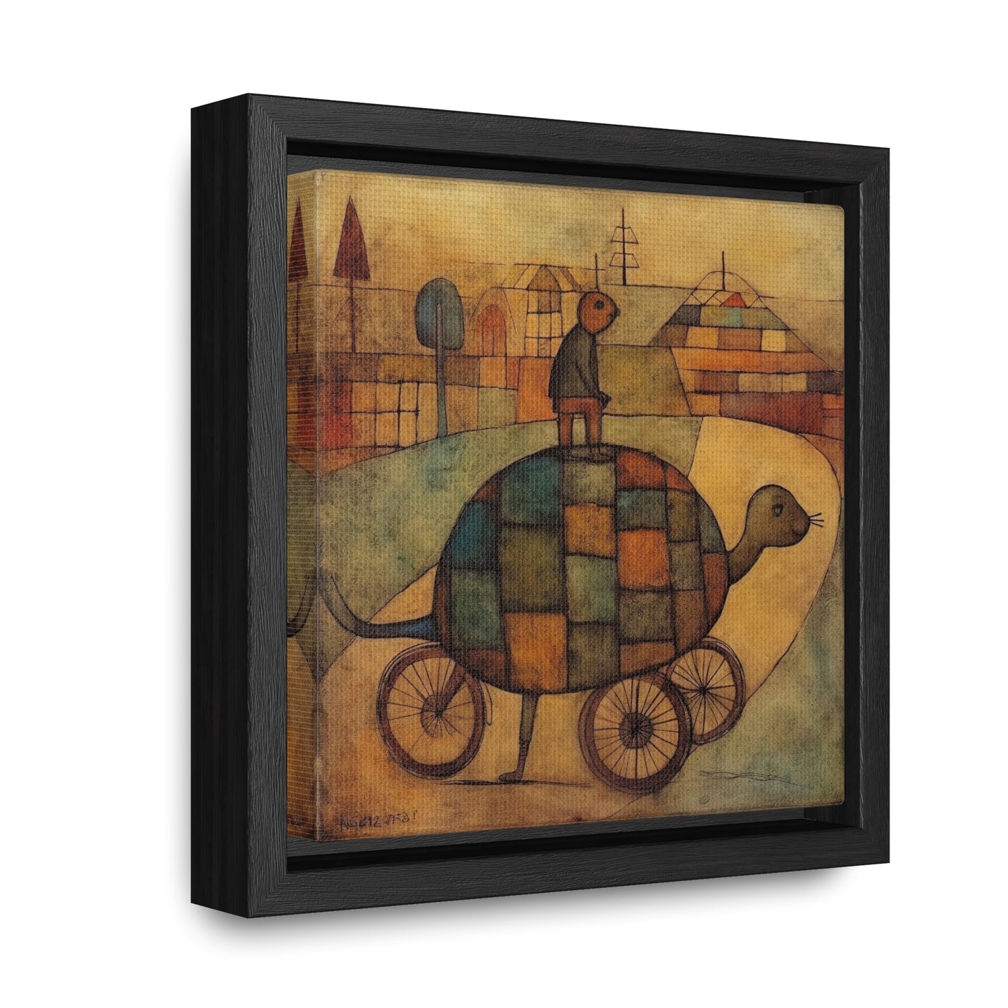 Turtle 14, Gallery Canvas Wraps, Square Frame