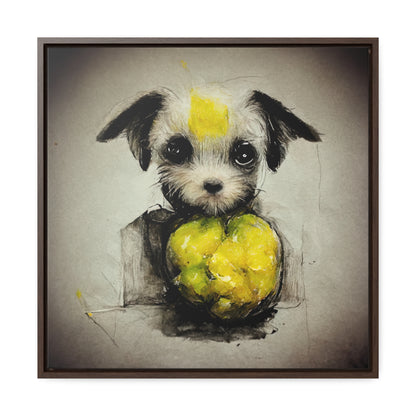 Dogs and Puppies 4, Valentinii, Gallery Canvas Wraps, Square Frame