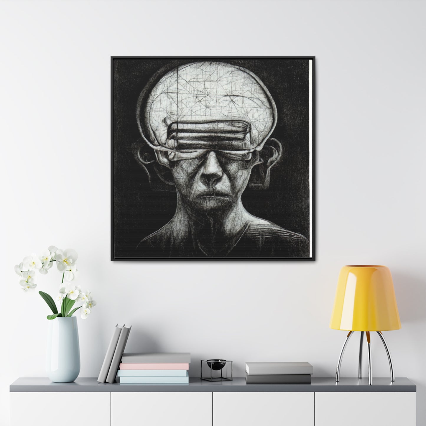 Brain 13, Valentinii, Gallery Canvas Wraps, Square Frame