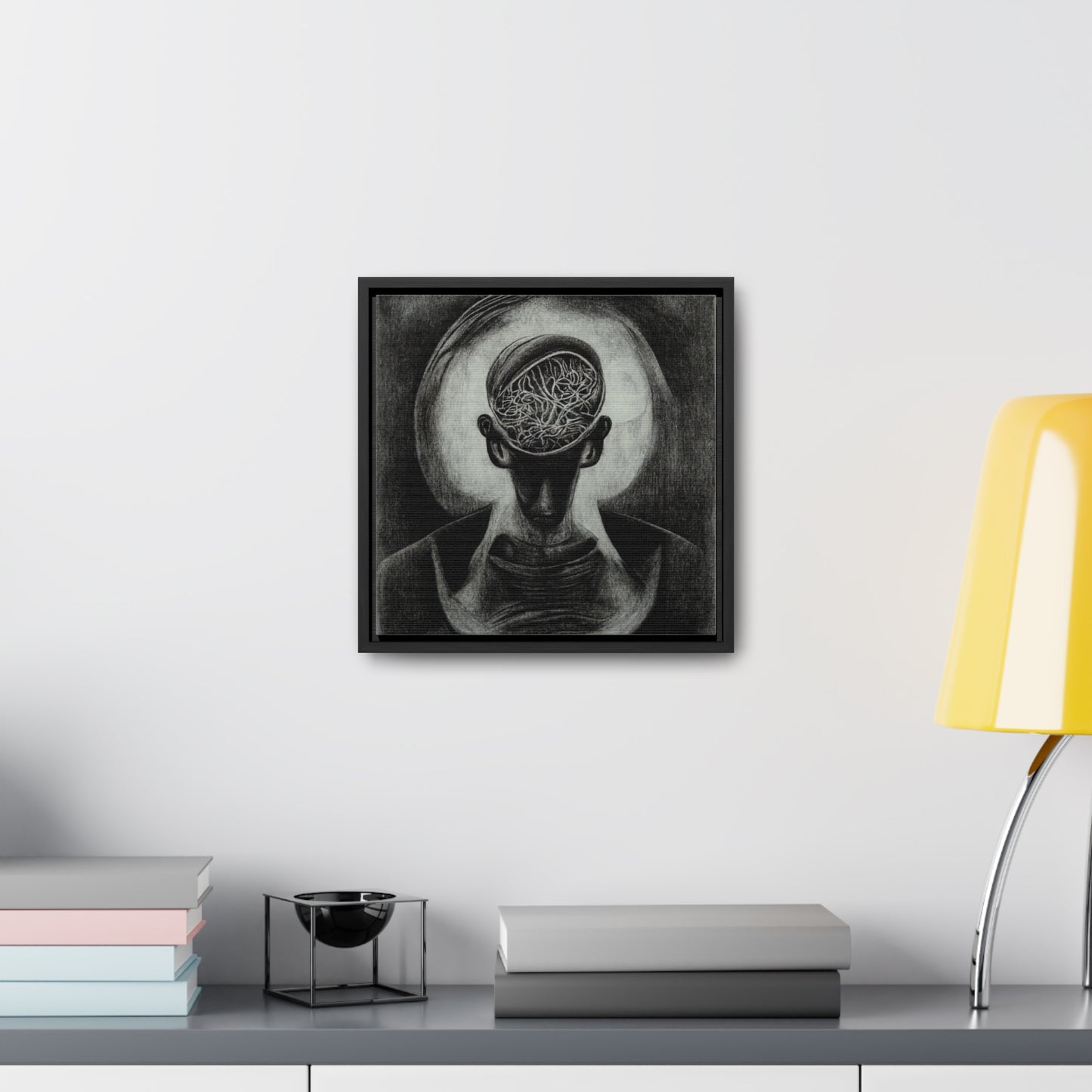 Brain, Valentinii, Gallery Canvas Wraps, Square Frame