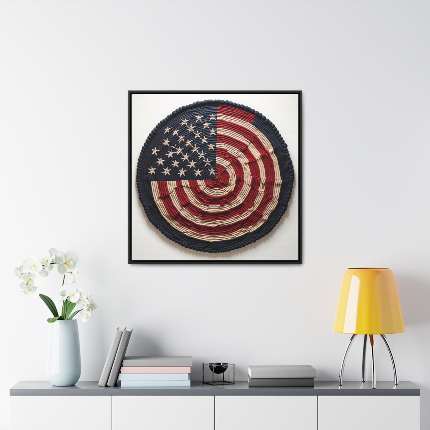 Flag 16, Gallery Canvas Wraps, Square Frame