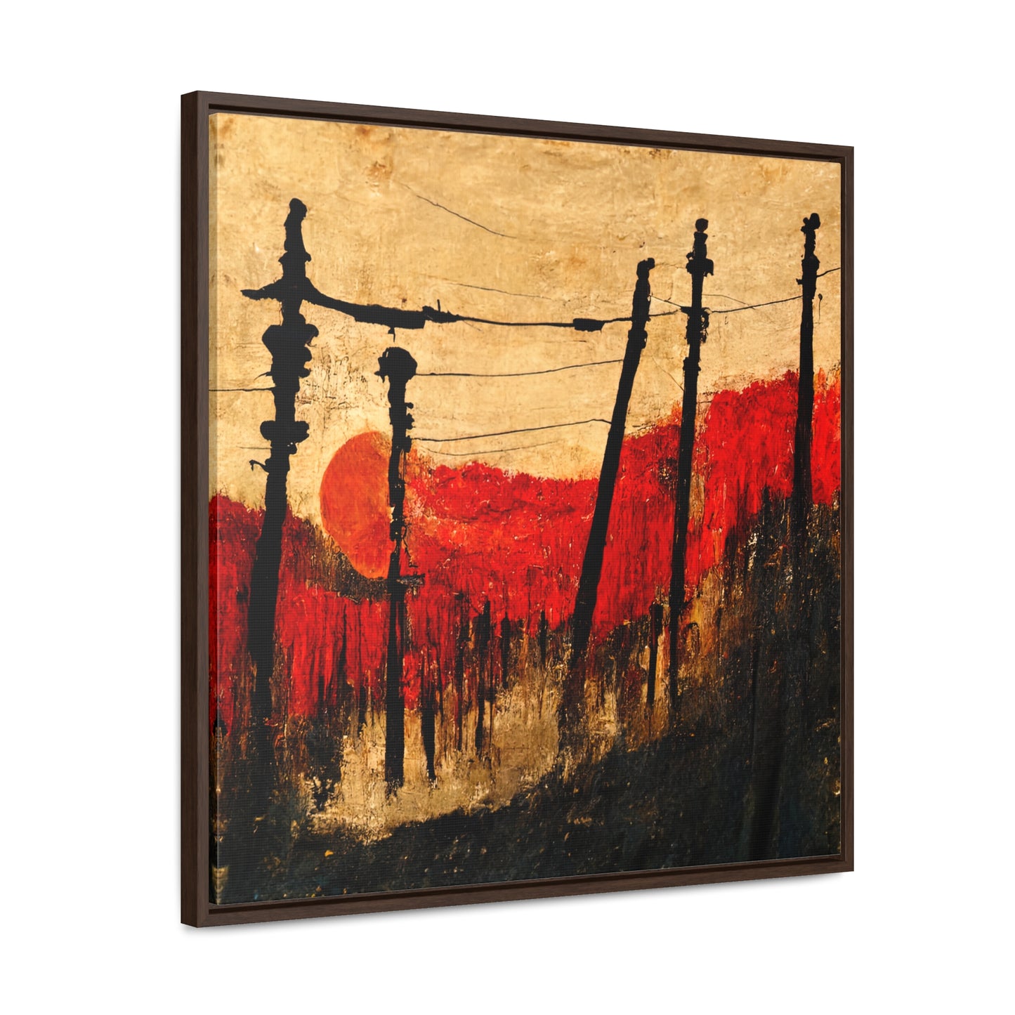 Land of the Sun 25, Valentinii, Gallery Canvas Wraps, Square Frame