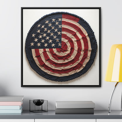 Flag 16, Gallery Canvas Wraps, Square Frame