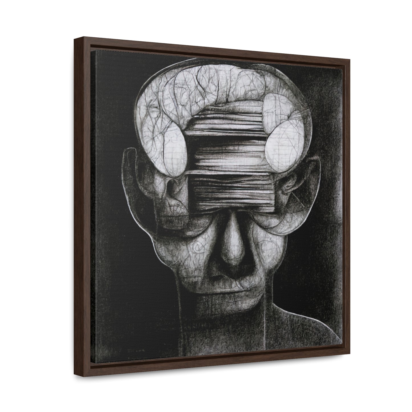 Brain 36, Valentinii, Gallery Canvas Wraps, Square Frame