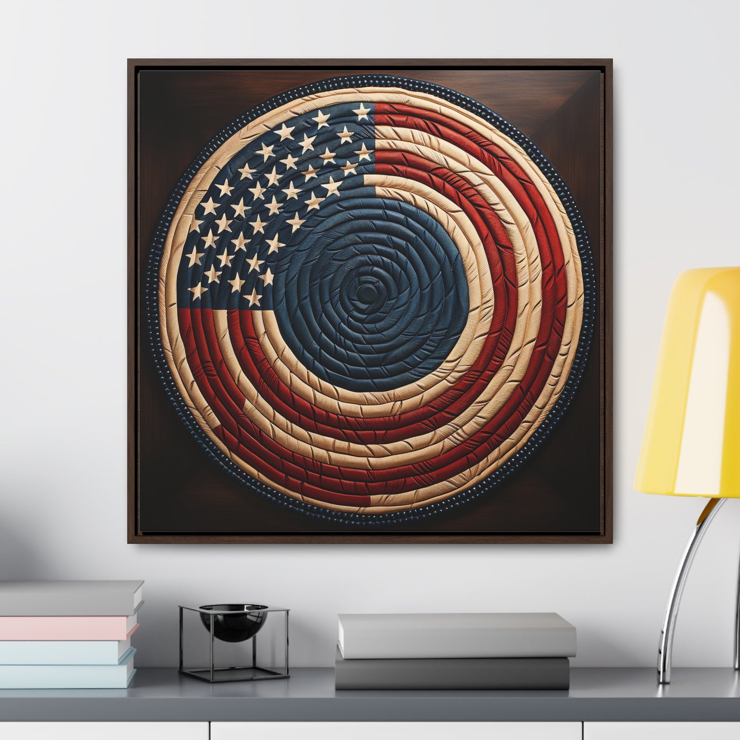 Flag 15, Gallery Canvas Wraps, Square Frame